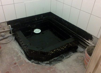 Выполнение гидроизоляции